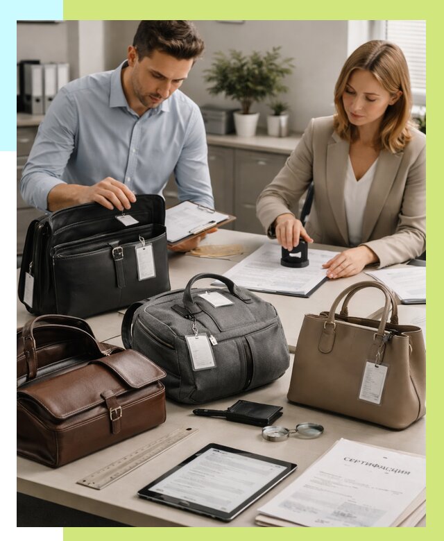 Сертификация сумок в Саяногорске от 7682 руб. | Алешин-Снг
