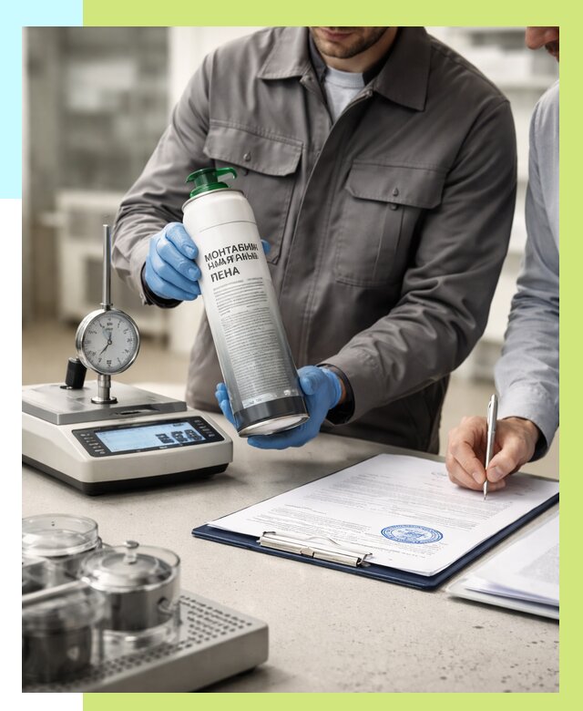 Сертификация монтажной пены в Саяногорске от 15365 р. | Алешин-Снг