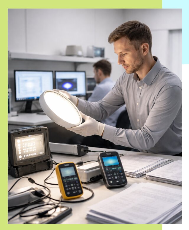 Сертификация светильников в Саяногорске: испытания и оформление