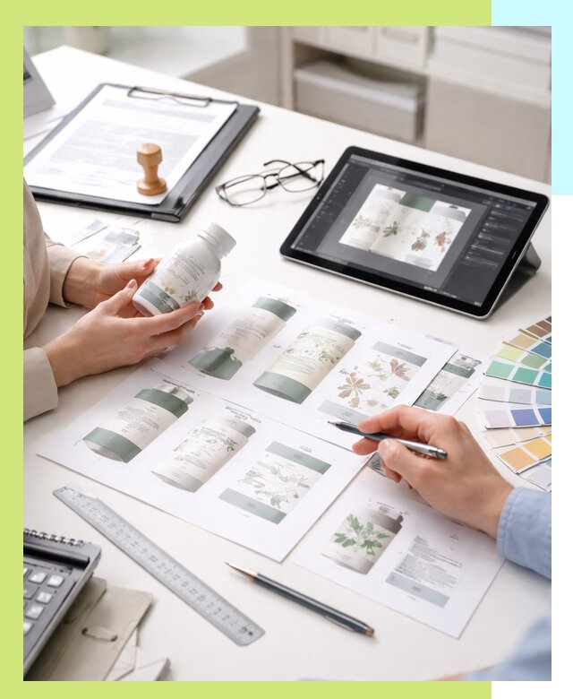 Профессиональная разработка дизайна и текста этикетки продукции в Саяногорске