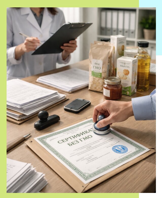 Получение сертификата Без ГМО для продукции в Саяногорске